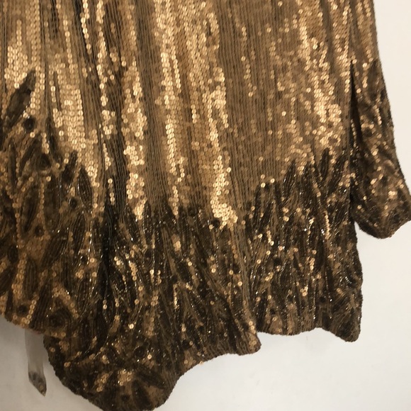 Beautiful gold sequined jacket size 3x - Picture 9 of 12